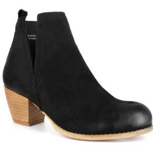 open side ankle boots