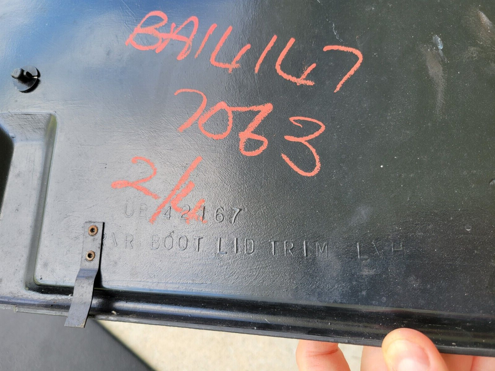 OEM BENTLEY TURBO R INNER REAR TRUNK BOOT LINER TRIM PANEL 3 PC