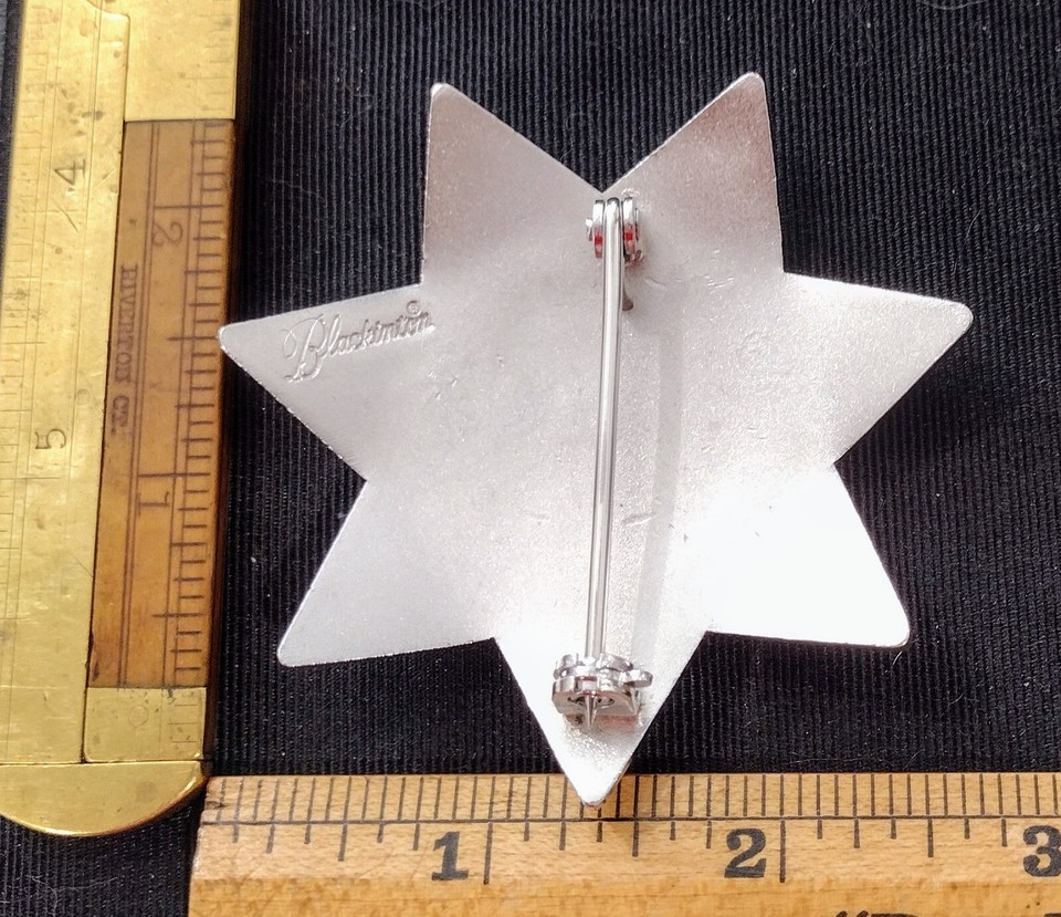 Obsolete Cripple Creek Colorado Seven Pointed Star Badge Hallmarked Blackinton eBay
