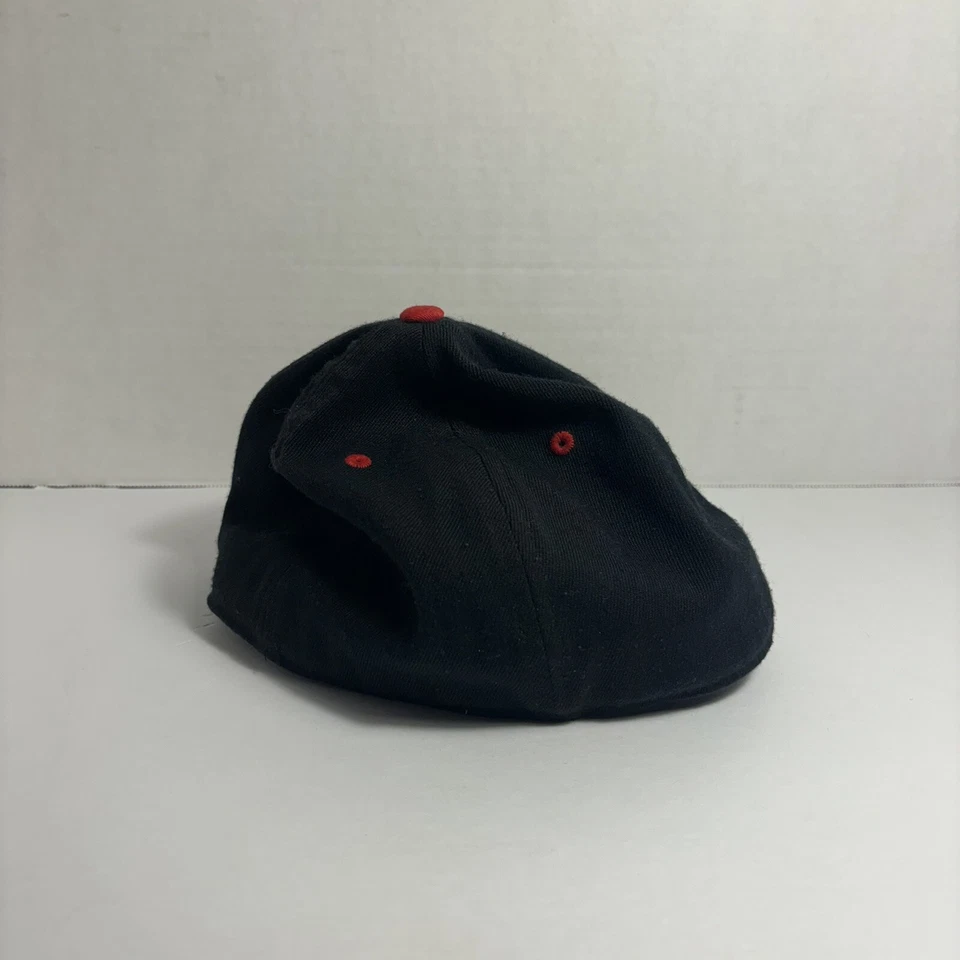 Nike 6.0 Para Hombres Informal Billete Plano Ajustado Skateboard Gorra Sombrero Negro/Rojo Talla M/L Foto 2 de 4