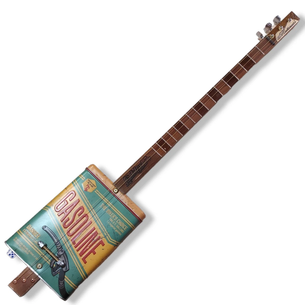Tin Can Gasoline 3tpv Cigar Box Guitar Mississippi Sound Blues By Matteacci s