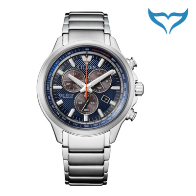 Citizen Super Titanium AT2470-85L Analog Chronograph Saphir Eco Drive 10 bar Neu