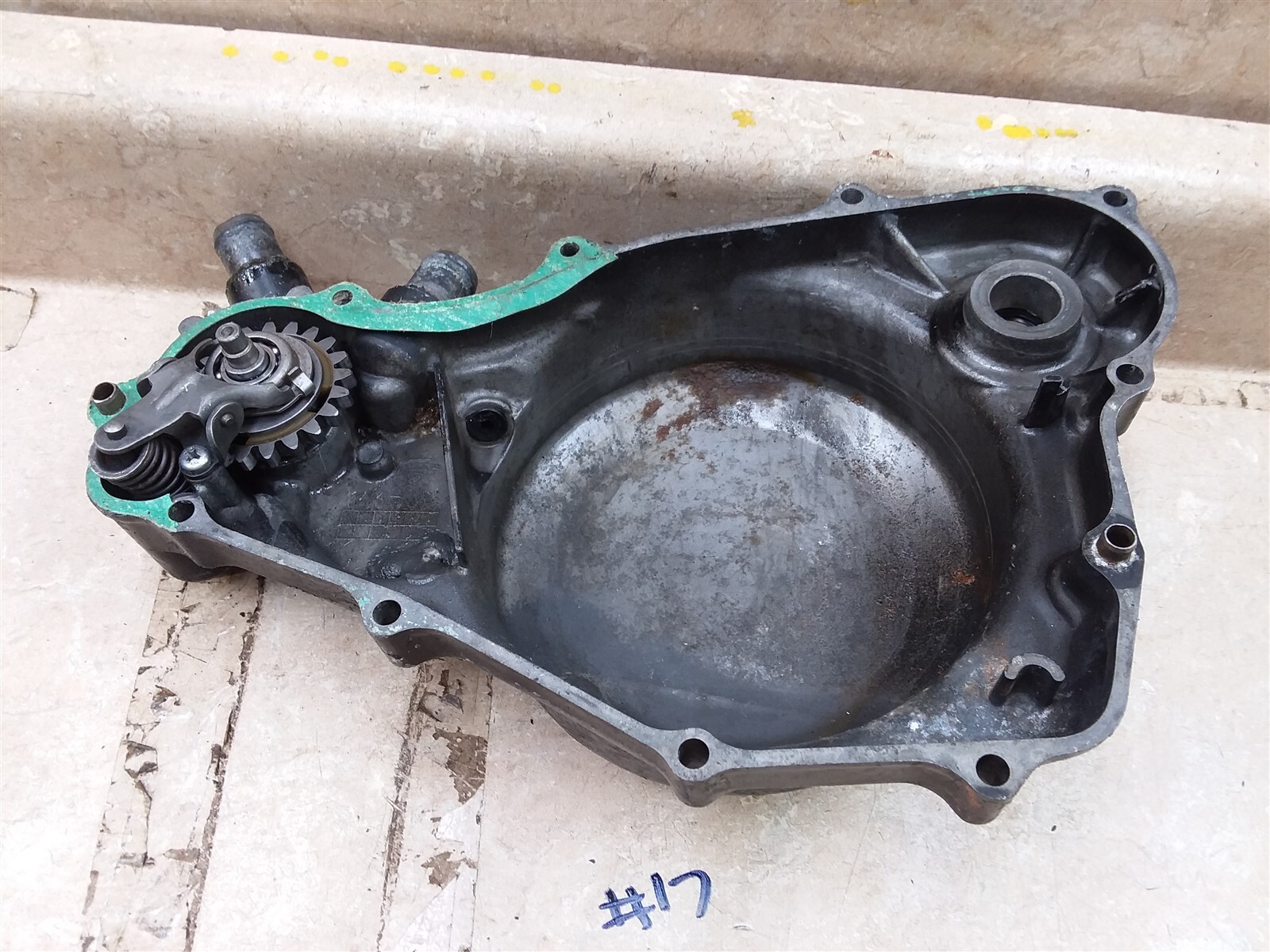 Honda 500 CR CR500R Engine Left Water Pump Clutch Cover 1985 AP235