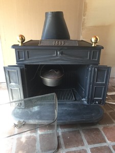 Nuevo Franklin Lena Estufa 1869 Modelo Conmemorativa Ebay
