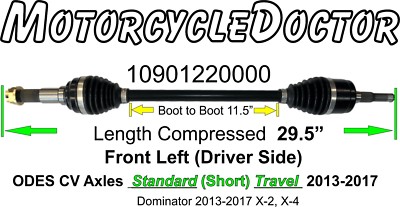 ODES,CV,Axle,800,1000,Front,Left,10901220000,UTV,Dominator,X2,X4,ST,