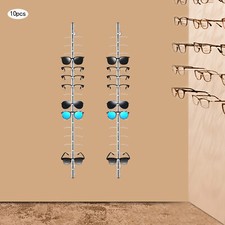 10 Pcs Wall Mounted Sunglasses Storage Organizer Eyeglasses Display Stand
