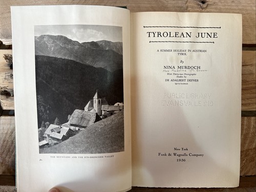 Tyrolean June by Nina Murdoch (1936 Hardcover, ex-lib) - Picture 4 of 7