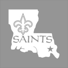 New Orleans Saints 5 NFL Team Logo 1 Color Vinyl Decal Sticker Window Car Wall