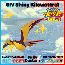 ✨ Shiny Kilowattrel 6IV ✨ Pokemon Scarlet & Violet 🚀 Fast 🚀