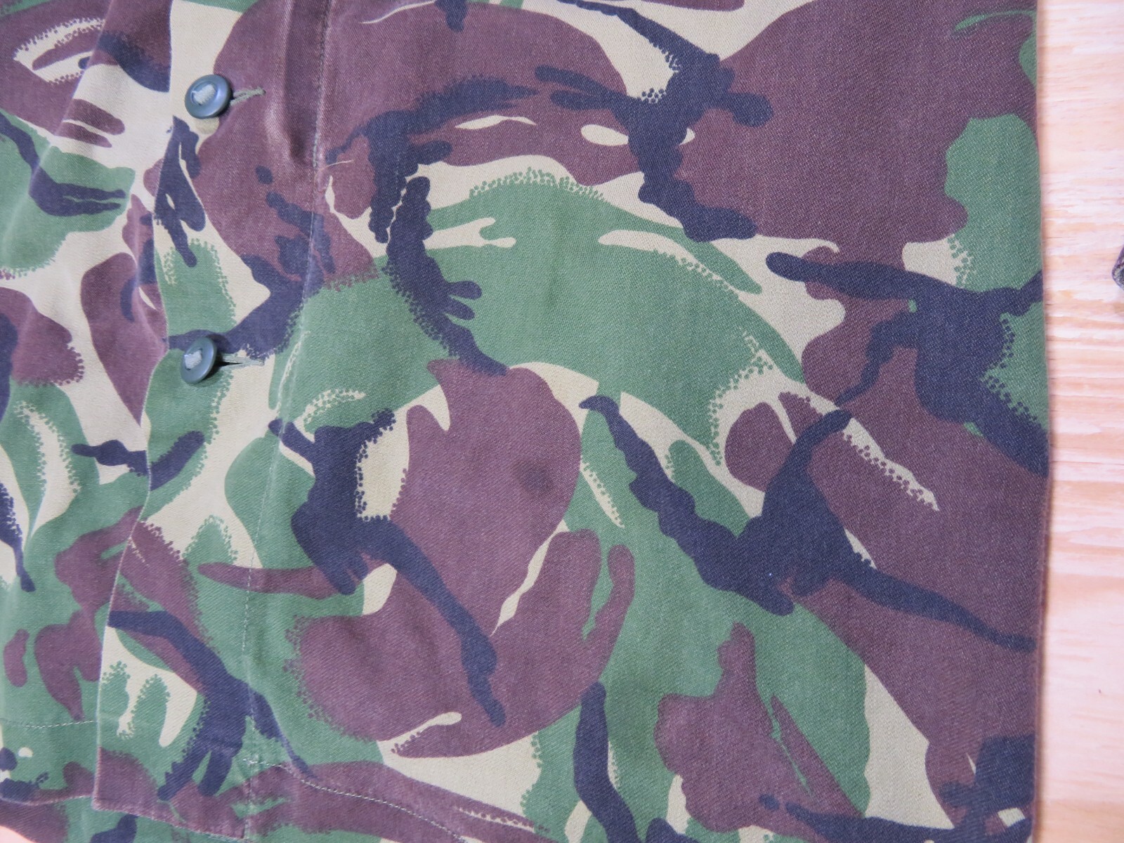 VTG British DPM NATO Combat Camouflage Jacket Coat Green Brown Beige Military image 5