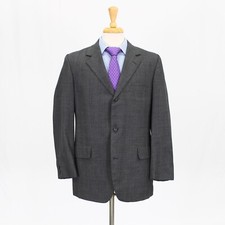Vintage Brooks Brothers 41R Gray Sport Coat Blazer Jacket Check 3B Wool