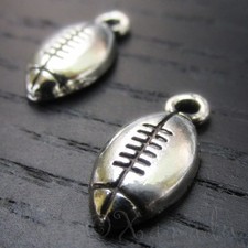 Football Charms - Wholesale Sports Themed Pendants C3784 - 10, 20 Or 50PCs