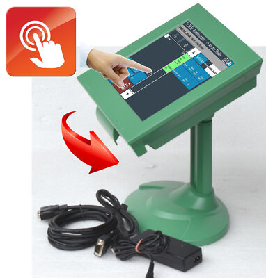 GRÜNER 30cm 12'' MONITOR DIGIPOS USB TOUCHSCREEN 1024x768 WINDOWS XP 7 8 10 11
