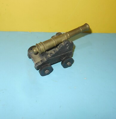 Vintage Penncraft Pen Craft USA Small Metal Toy Civil War Cannon 4