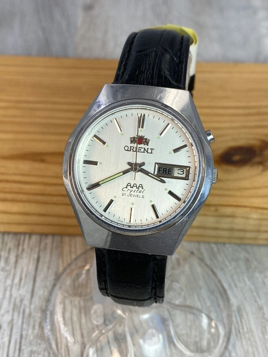 Orient Crystal AAA vintage automatic 21 jewels Japan mens watch eBay