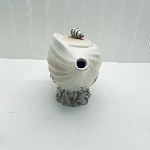 Vintage Conch Sea Shell Ceramic Tea Set 2 Cups 1950s - Picture 2 of 16