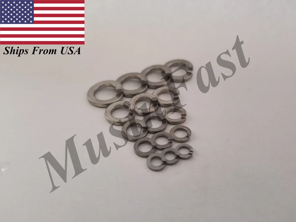 MUSINFAST 18-8 Stainless Steel Split Lock Washer for Socket Head Screws M3 M4 M5 M6 M8