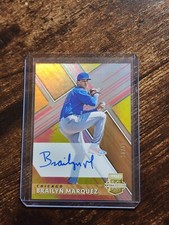 Brailyn Marquez 2019 Elite Extra Edition Tie-Dye On Card Auto /10 Short Print 🔥