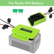 Converter for Power Wheel Adapter For Ryobi 40V Li-ion Battery with Fuse Switch