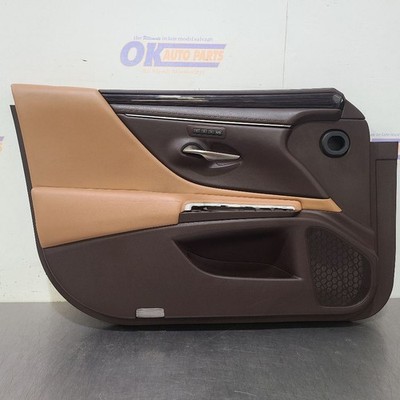 19 2019 LEXUS ES350 FRONT DOOR TRIM PANEL FLAXEN LEATHER LEFT