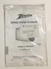 Vintage Zenith CM-139/B-1(A) Service System Schematic Original Manual Color TV