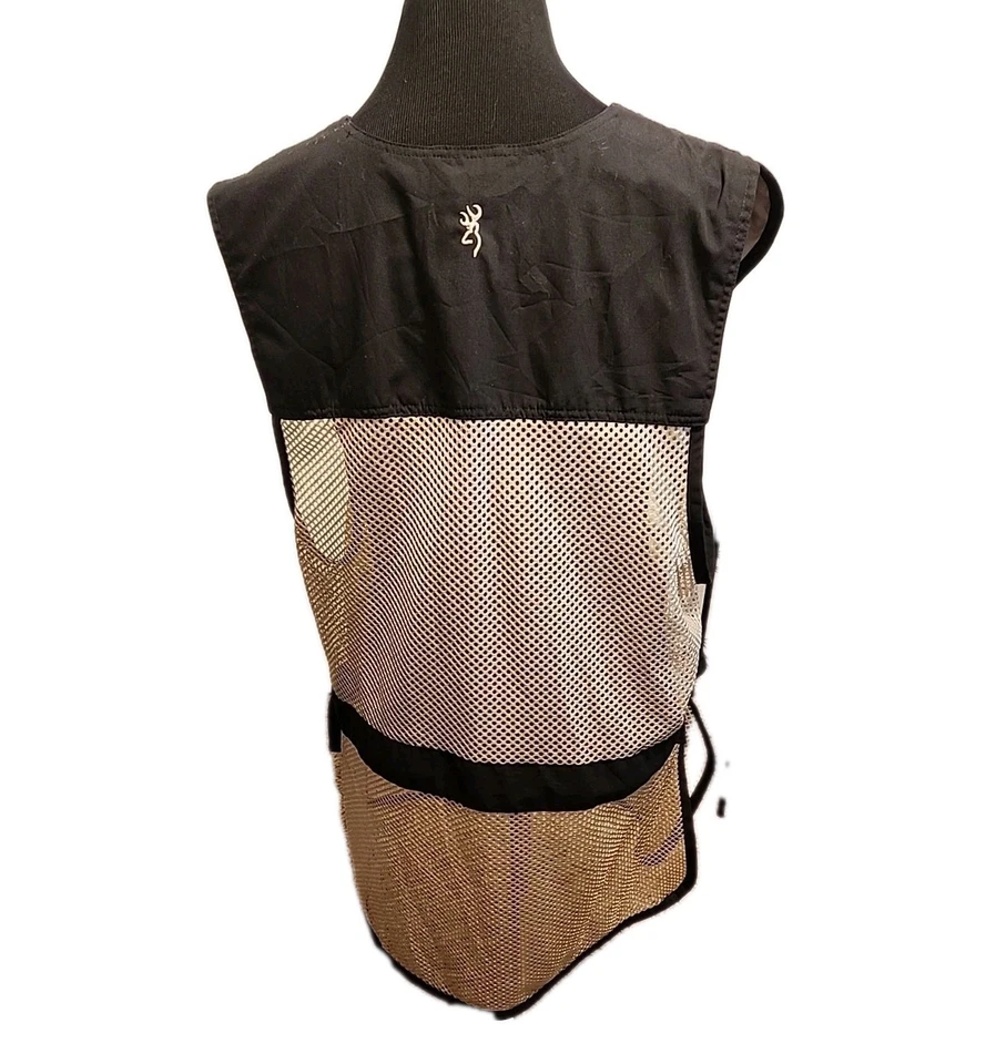Browning Cotton Zip Front Small-Game Hunting Vest Mens 2XL Reactar Pad Holder - Image 3 of 4