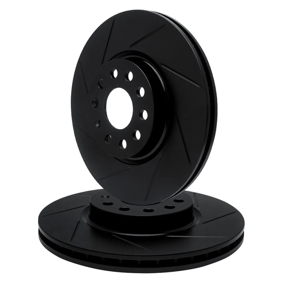 For Saab 9-3X 2010-2011 R1 Concepts WCPN1-65017 Slotted Rear Brake Rotor Set Foto 2 de 3