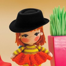 4 Pcs Girls Cowgirl Mini Hat Western Miniature Decoration Tiny Hats