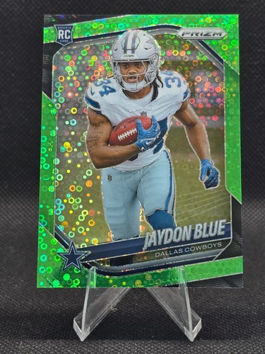 2025 Panini Prizm Football No Huddle Neon Green Jaydon Blue #325