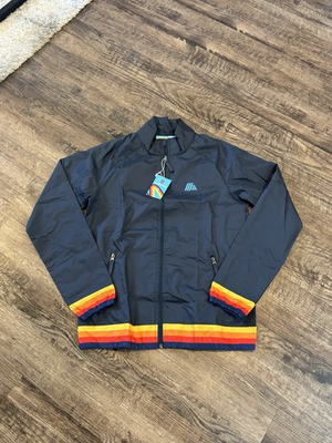 #ad NWT ALDI Gear Navy Blue Full Zip Employee Windbreaker Jacket Sz Small $24.99