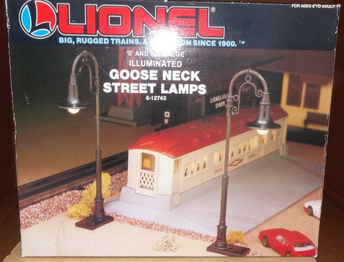 Lámparas de calle Lionel 6-12742 iluminadas cuello de ganso en caja nuevas | Zustand: New