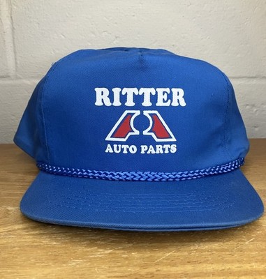 Vintage Big A Auto Parts Cap Rope Hat Blue Snapback Ritter Selinsgrove PA