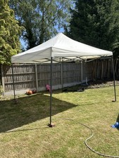 All Seasons 3x3m Pop Up Gazebo Cream | Side Walls & Bag | Damaged but Functional