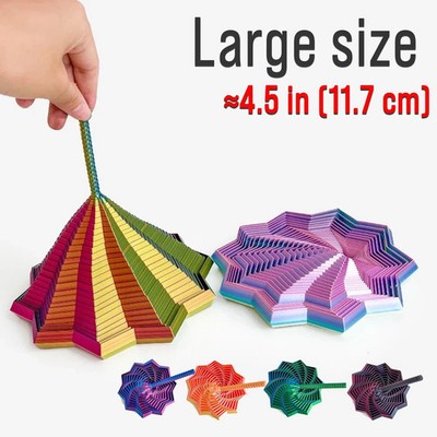3D Printed Expandable Fidget Star Toy   Fractal Hexagon Sensory Anti-Stress