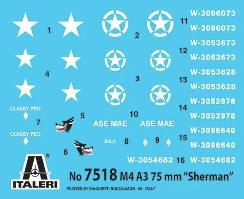 Italeri 7518 M4A3 Sherman SCALA 1/72 - Immagine 2 di 4