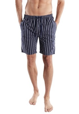 BUGATTI Herren Bermuda blau längsgestreift, Popeline, Baumwolle