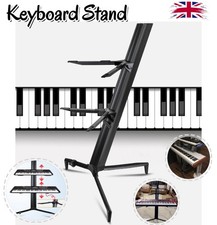 Ultimate Support Keyboard Stand|2-Tier|Aluminium Keyboard Stand w/Curved Arm UK