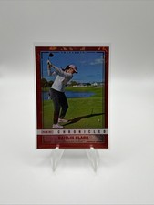 2025 Panini Caitlin Clark Chronicled Snapshots #95 Red Cracked Ice Holo Golfing