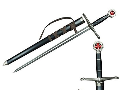 Prince Sword with Sheath,Crusader Knight Templar Short Sword - Historical Rep...