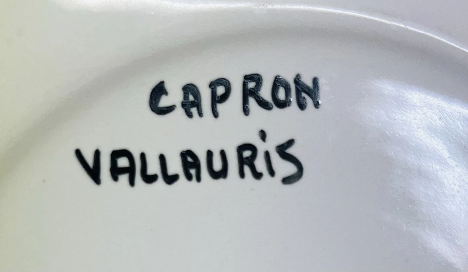 Assiette Plate céramique Roger Capron 50’s 60’s - Photo 4/4