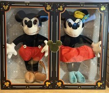 DISNEY Mickey  Minnie Mouse Plush Doll Set Limited Release Charlotte Clark NEW