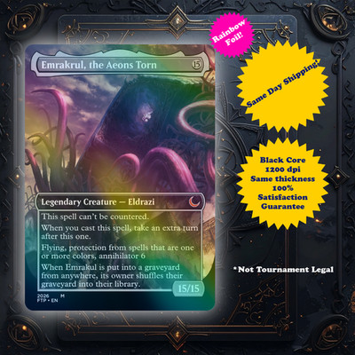 Emrakrul the Aeons Torn - Foil High Quality Custom Art Playtest card for MTG