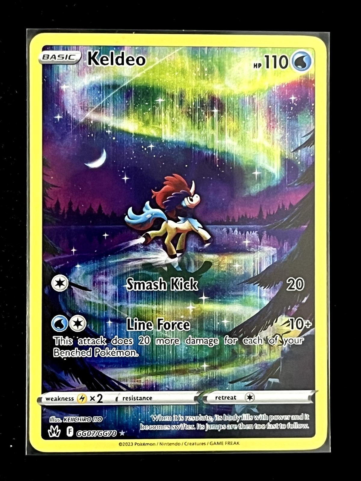 Keldeo GG07/GG70 Holo Crown Zenith Galarian Gallery Pokemon NM