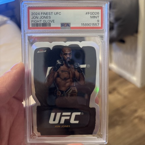 2024 Topps Finest UFC - Fight Glove Die-Cuts Jon Jones #FGD-26 Case Hit PSA 9