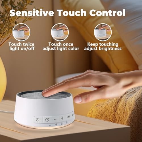 Sound Machine White Noise Machine with 30 Soothing Sounds 12 Colors Night 