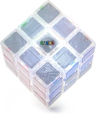 Rubik’S Cube, Pulse Cube, Light-Up Brain Teaser Puzzle for Speed Cubers, Solve t