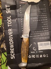 Case XX hunting knife, potentially a Model 523 with a stag handle.