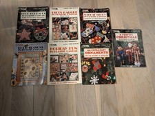 Leisure Arts Craft Leaflets Plastic Canvas Library 3,4,5,6,8,9,11 Patterns Lot 7