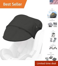 Portable Sun Shade Cover for Toddler Car Seats - Charcoal Grey  Water Resistant