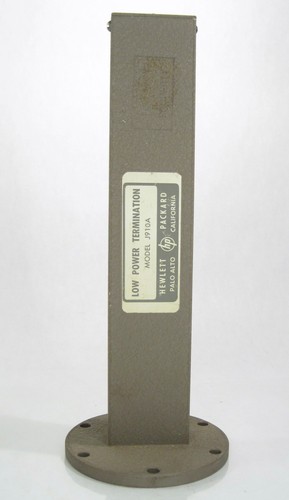 HP Hewlett Packard Vintage Waveguide Low Power Termination Model J910A Used
